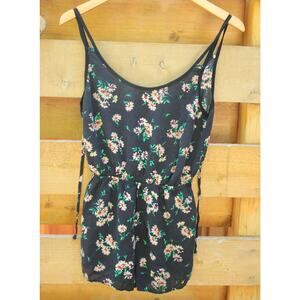 Black Floral Romper- Charlotte Russe